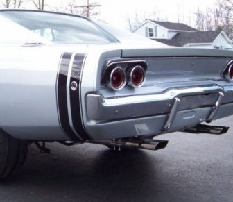 1968 Dodge Charger R/T Gloss Black Tape Stripe Kit New MoPar New - Picture 2 of 4