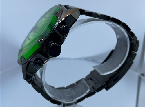 2025 Brand New Diesel Spiked Green Stainless Steel Watch Mens DZ4670 - Picture 4 of 13