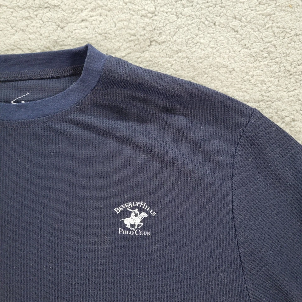 Suéter Beverly Hills Polo Club Azul Marino Sudadera Talla Grande Foto 2 de 4