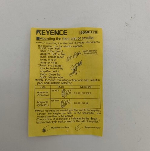 New In Box For KEYENCE FU-35FG FU35FG Fiber Optic Sensor - Picture 6 of 6