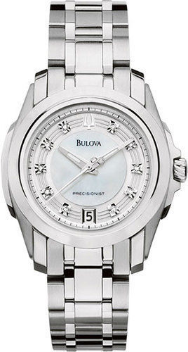 Bulova 96P115 Women's Precisionist Longwood Diamond MOP Dial Date Watch - Bild 1 von 3