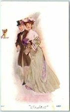 Postcard - Lovers Art Print - Love/Romance Greeting Card