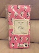 1 Pottery Barn Kids Preppy Seahorse Crib Fitted Sheet Bright Pink Ocean Beach