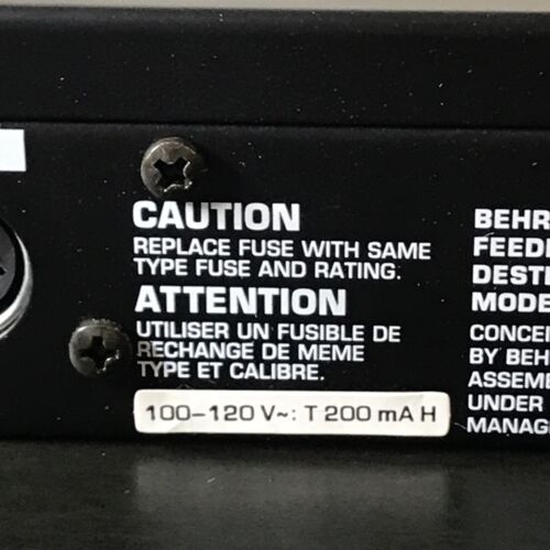 TESTED WORKS, 2002 Behringer Feedback Destroyer Pro DSP1124P With Box and Power - Picture 9 of 18