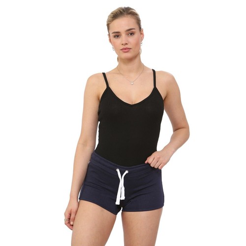 Women's Ladies Shorts Cotton Jersey Drawstring Jogging Gym Yoga Pants Size(8-18) - Picture 9 of 37