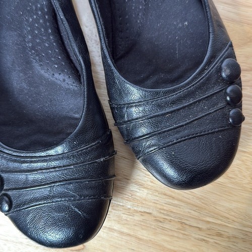 Cliffs by White Mountain Black Comfortable Ballet Flats Business Casual size 8.5 - Picture 4 of 7