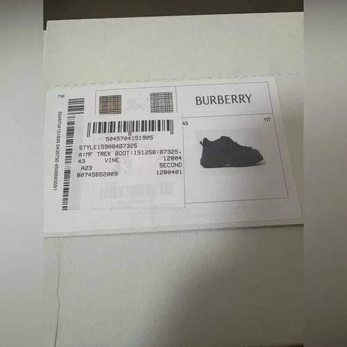 Burberry Nubuck Lace Up Trek Boots - Picture 7 of 7