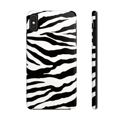 Zebra Print Pattern Tough Phone Case, Extra Layer Protection, iPhone Samsung - Picture 30 of 36