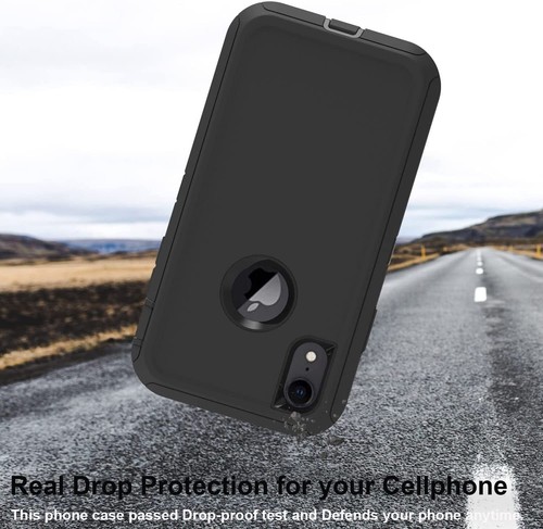 For iPhone XR Shockproof Defender Heavy Duty Case Rugged Cover w/Clip & Screen - Bild 9 von 26