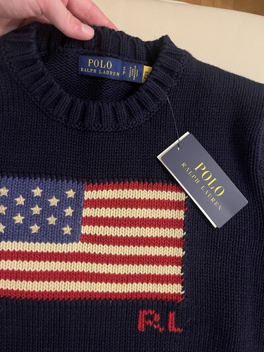 Navy Ralph Lauren U.S flag jumper - Picture 7 of 8
