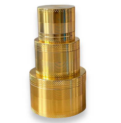 WÄHLEN SIE IHRE GRÖSSE MAHLWERK Gold Metall 4-lagig robust magnetisch Kräuterzerkleinerer