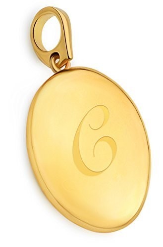 Brazalete dije cambiante enchapado en oro de 14 K con medallón inicial letra A a la Z del alfabeto - Imagen 5 de 12