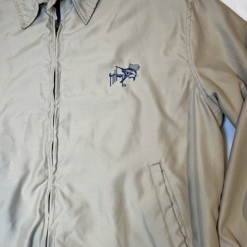 Vintage Men's Guy Harvey Blue Water Khaki Windbreaker Size L With Graphic - Picture 2 of 11