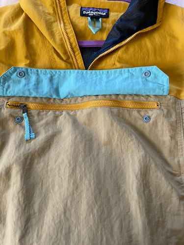 Patagonia Pullover Jacket Youth Sz Med 3/4 Zip W/hood Front Pocket - Picture 3 of 6
