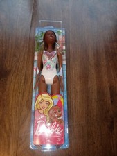 Barbie Floral Print Fashion Doll beach/swim/bathing suit