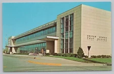 State View~United States Post Office Flint Michigan~Vintage Postcard