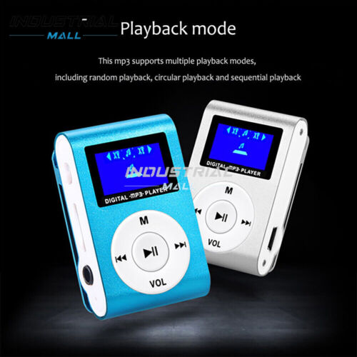 MP3 Player Unterstützung Micro SD TF Karte tragbar Mini mit Clip-on Stereo LCD Bildschirm - Bild 3 von 17