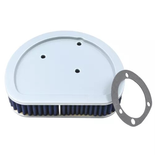 Blue Air Filter Cleaner Element Replacement For Harley Touring Dyna 2007-2016 - Picture 13 of 13