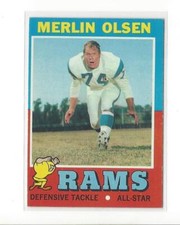 1971 Topps #125 Merlin Olsen Rams - NM