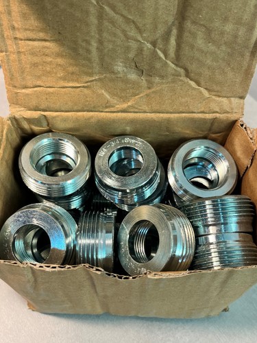 Rigid or IMC Electrical Conduit Reducing Bushing Steel 1-1/4" to 3/4" 25 pc - Picture 3 of 4