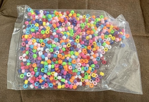 Eppingwin 1000 Pony Beads & Duufin 2500 Piece 5 mm Micro Link Hair Extension Lot - Picture 2 of 10