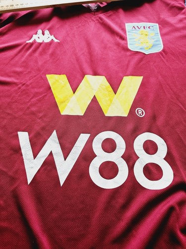 Aston Villa 2019/2020 Home Football Shirt KAPPA Jersey Size 2XL Adults - Picture 4 of 15
