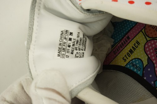 Nuevo Adidas Pharrell Williams x Stan Smith Para hombres 12 Blanco Rojo Lunares Parte Superior Baja - Imagen 12 de 15