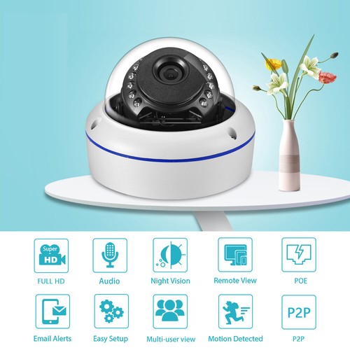 H.265 3MP 2304*1296 IP Camera Internal Vandalproof IP66 Dome CCTV Security - Picture 2 of 12