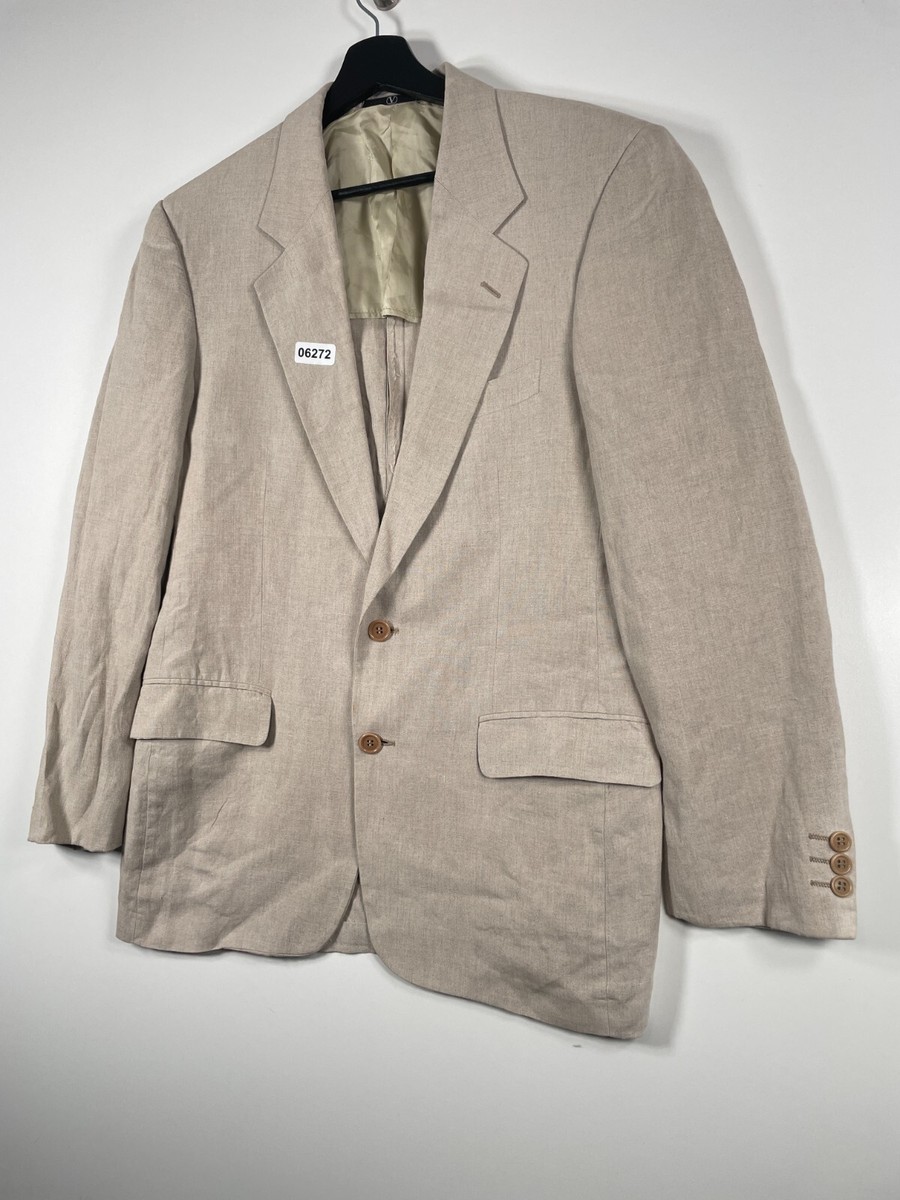 VALENTINO Shell Button Linen Jacket 貝ボタン Vintage Vzone Valentino Linen Blouse - Etsy