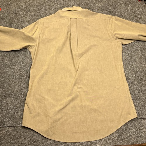 Dockers Button Down Pocket Shirt Mens 15-15 1/2 Medium 32/33 Long Sleeve Biege - Picture 8 of 8
