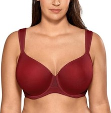 Women's Plus Size Full Coverage Underwire Lightly Lined Seamless T Shirt Bra ...