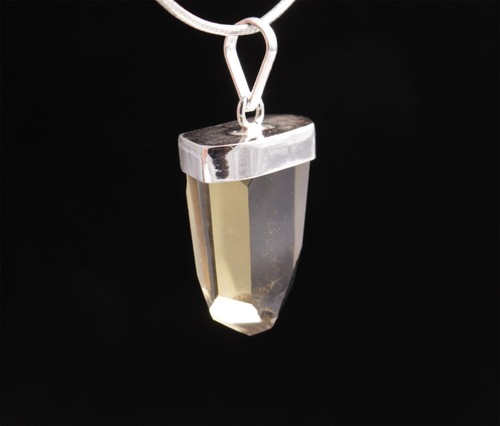 Colgante de piedras preciosas punta de cristal natural A-F plata 925 ojal único tesoro de piedra - Imagen 200 de 265