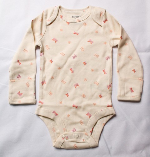 Carter's Baby Girl's 4-Pack Long-Sleeve Cotton Bodysuits AW5 Multi Size 3M NWT - Picture 5 of 13