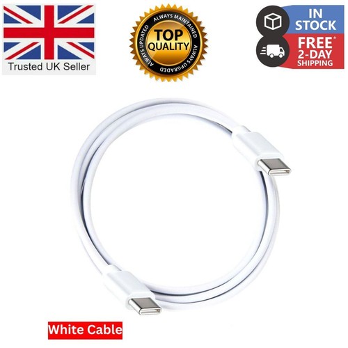 USB Type C to C Cable Fast Charger Lead Type C Ipad Macbook Laptop Phone 1M - Picture 11 of 12