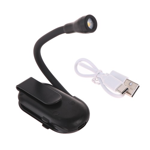 Mini LED Eye Protection Book Night Light Adjustable Clip 360° Flip Study Lamp