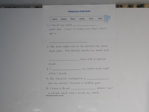 Dental Health Reading & Math Primary Level Activity Set 2 Laminated Brand New! - Picture 4 of 12
