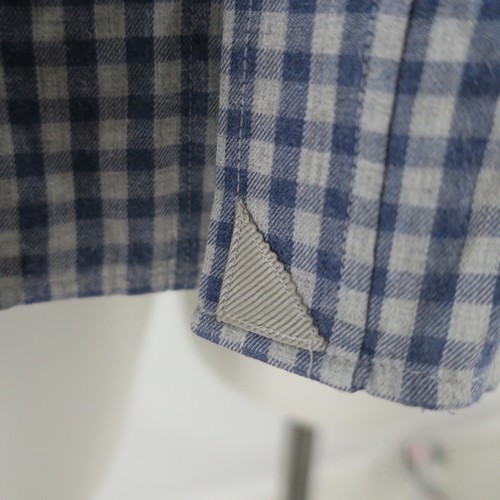 UNTUCKit Camicia manica lunga con bottoni uomo XXXLC grigio blu cotone - Foto 8 di 8