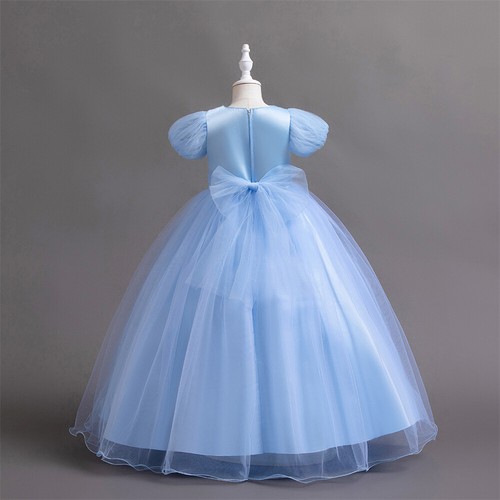 Flower Kids Girl Princess Long Dress Evening Party Christmas Gown Pageant Prom - Picture 49 of 51