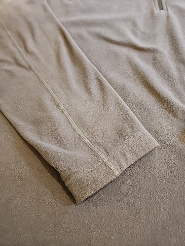 Mountain Hardwear Men's LARGE L/S Gray 1/4 Zip Fleece Pullover EUC. GB30 - Picture 3 of 10