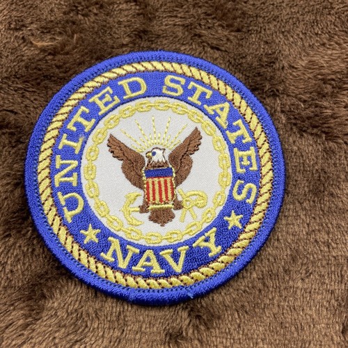 U.S. MILITARY NAVY EMBROIDERED PATCH UNITED STATES NAVY 3" X 3" NEW - Picture 1 of 3