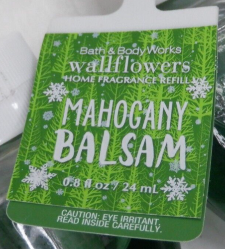 Bath & Body Works Mahogany Balsam Wallflowers Fragrance Refill Lot of 2 - Picture 2 of 2