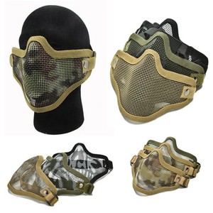 Airsoft Steel Mesh Half Face Mask Tactical Protect Strike Paintball Hallowe TV@M Airsoft Steel Mesh Half Face Mask Tactical Protect Strike Paintball Hallowe TV@M