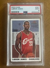 2003-04 Fleer Tradition #261 LeBron James Cavaliers RC Rookie PSA 9 MINT