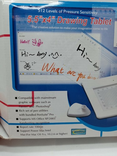 DigiPro WP5540 5"x4" USB Graphics Drawing Tablet & Cordless Pen WindowsVista GUC - Picture 1 of 12