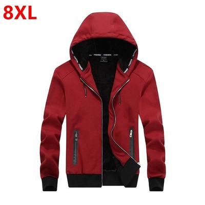 New winter hooded men with fat thickening cashmere Hoodie Size 8XL men/'s fat tid