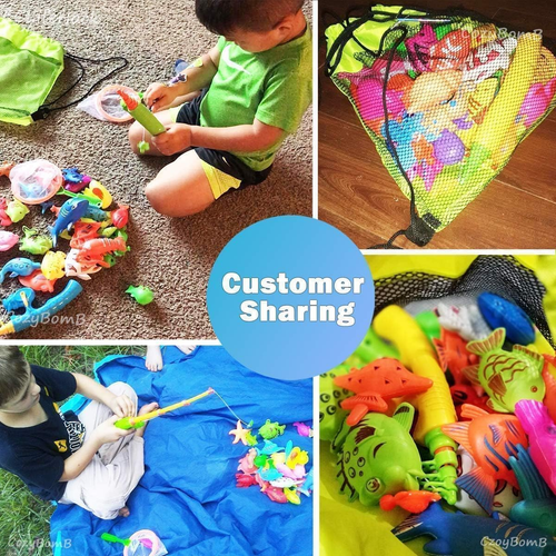 ™ Magnetic Fishing Toys Game Set for Kids | Water Table Bathtub Kiddie Pool Part - Picture 7 of 12