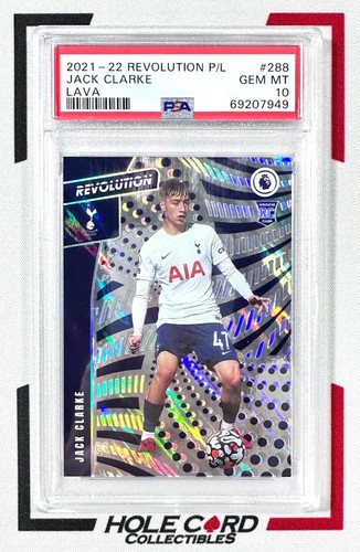 JACK CLARKE RC PSA 10 2021-22 Panini Revolution Premier League #288 Lava 10/10