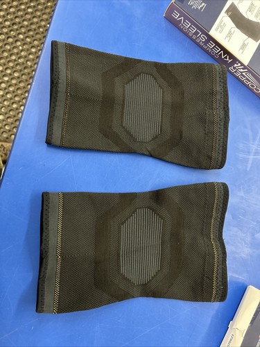 Elite manica a compressione ginocchio flessibile in rame L/XL 16""-20"" confezione da 2 scatola aperta - Foto 5 di 5