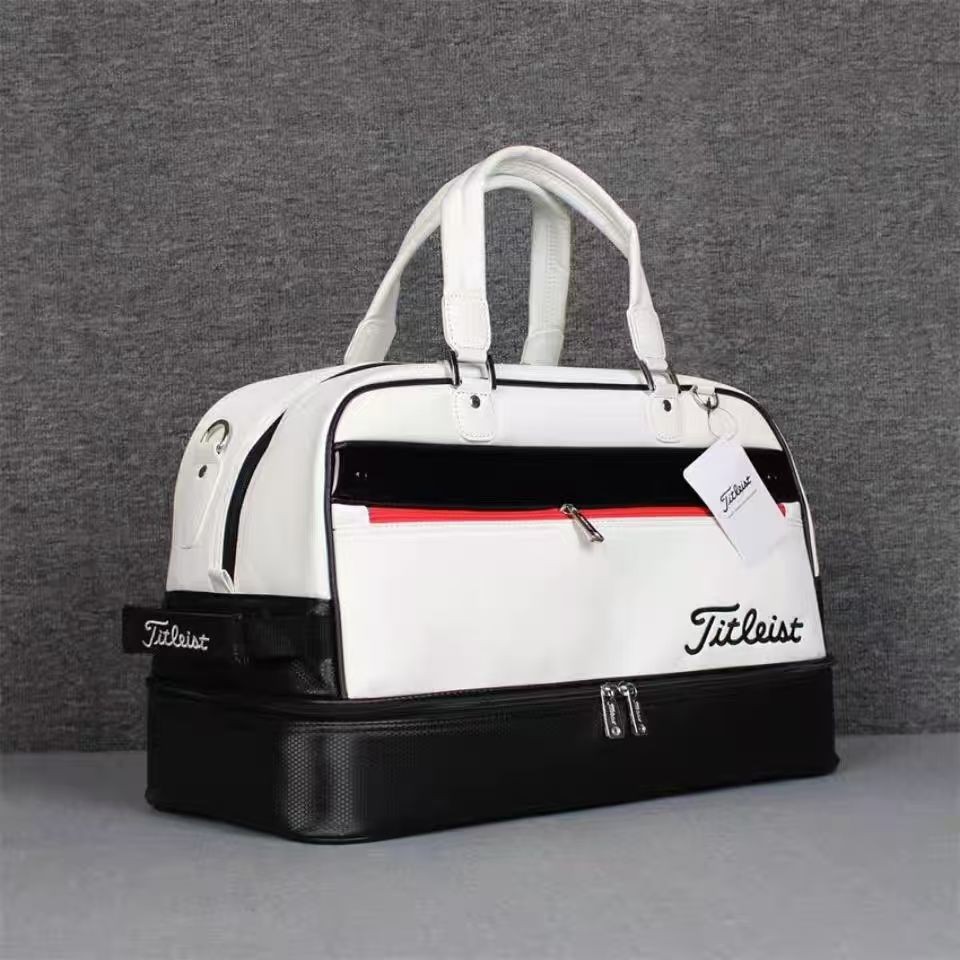 Boston White/black Travel Bag High-capacity