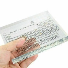 ELEMENTI DA TAVOLA PERIODICI Tavolo Periodico Acrilico Bambini Lezioni scolastic